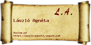 László Agnéta névjegykártya