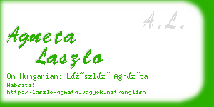 agneta laszlo business card